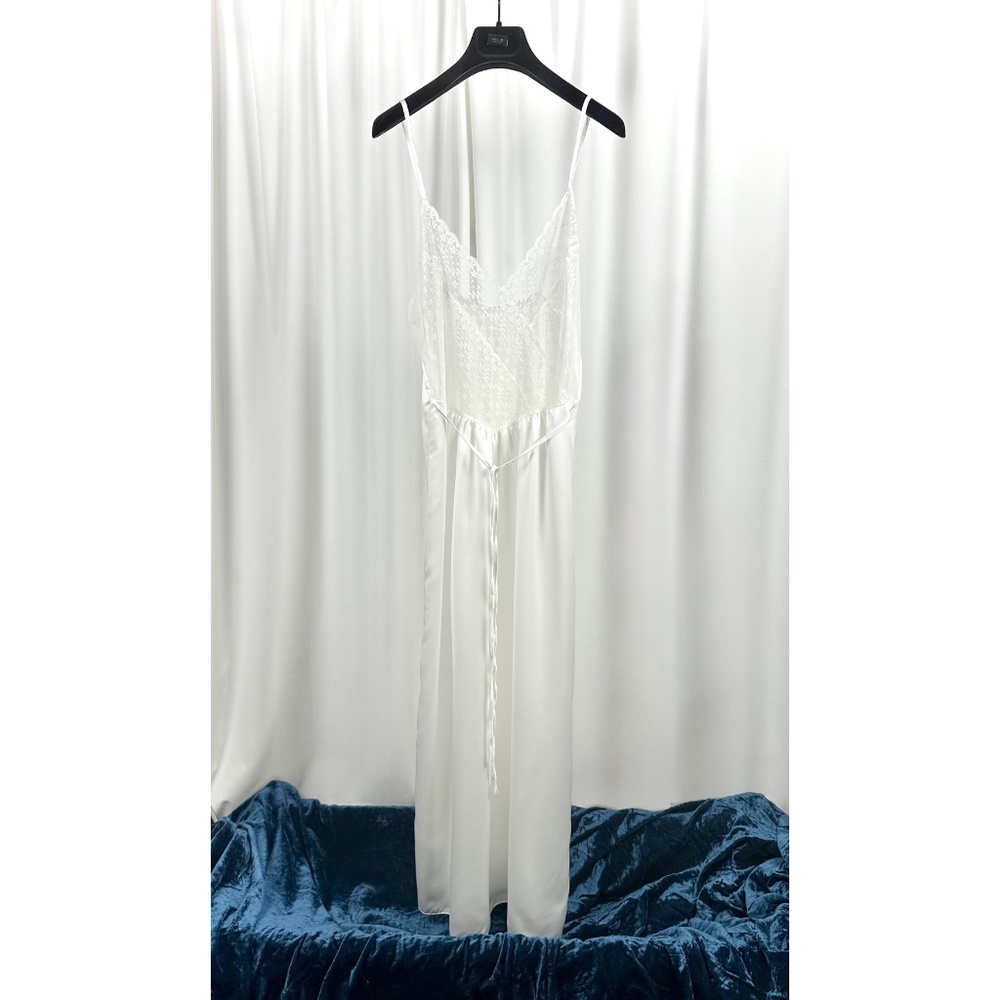 Vintage Gay Lure Sheer Lace Nightgown | Made in Canada | Bridal Maxi